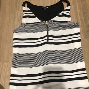 Express Black & White blouse